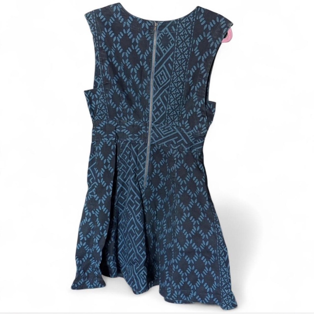 Anthropologie Plenty by Tracy Reese Navy Geometric Mini Dress - Picture 5 of 7